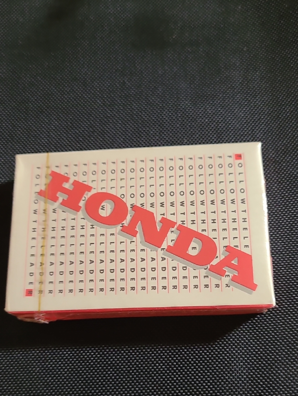 Honda Branded Playing Cards - White and Red, Never Used. Stilk Wrapped